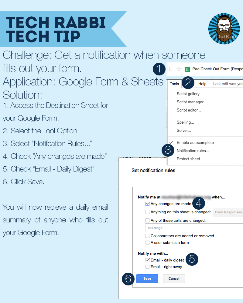 Tech Tip - Google Form Response Notification